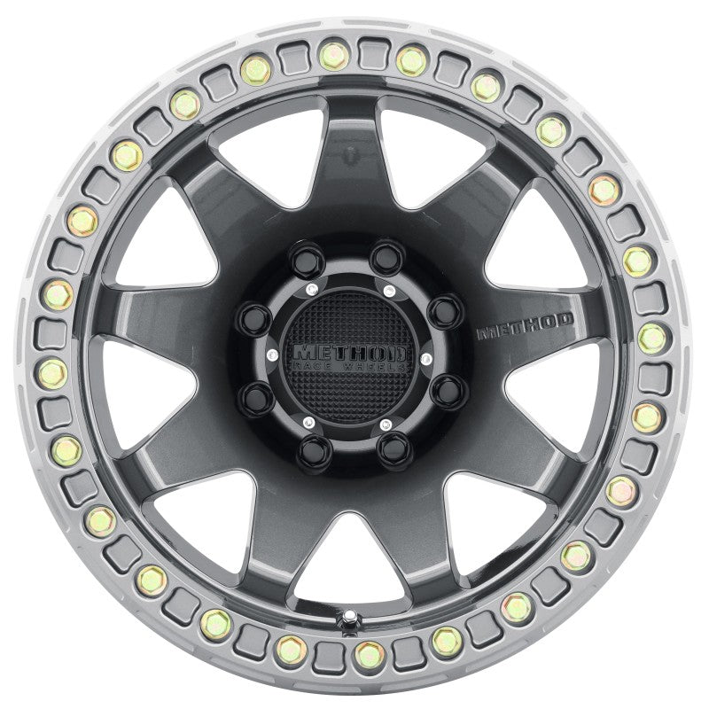 Method MR108 17x9 -44mm Offset 8x6.5 130.81mm CB Gloss Titanium