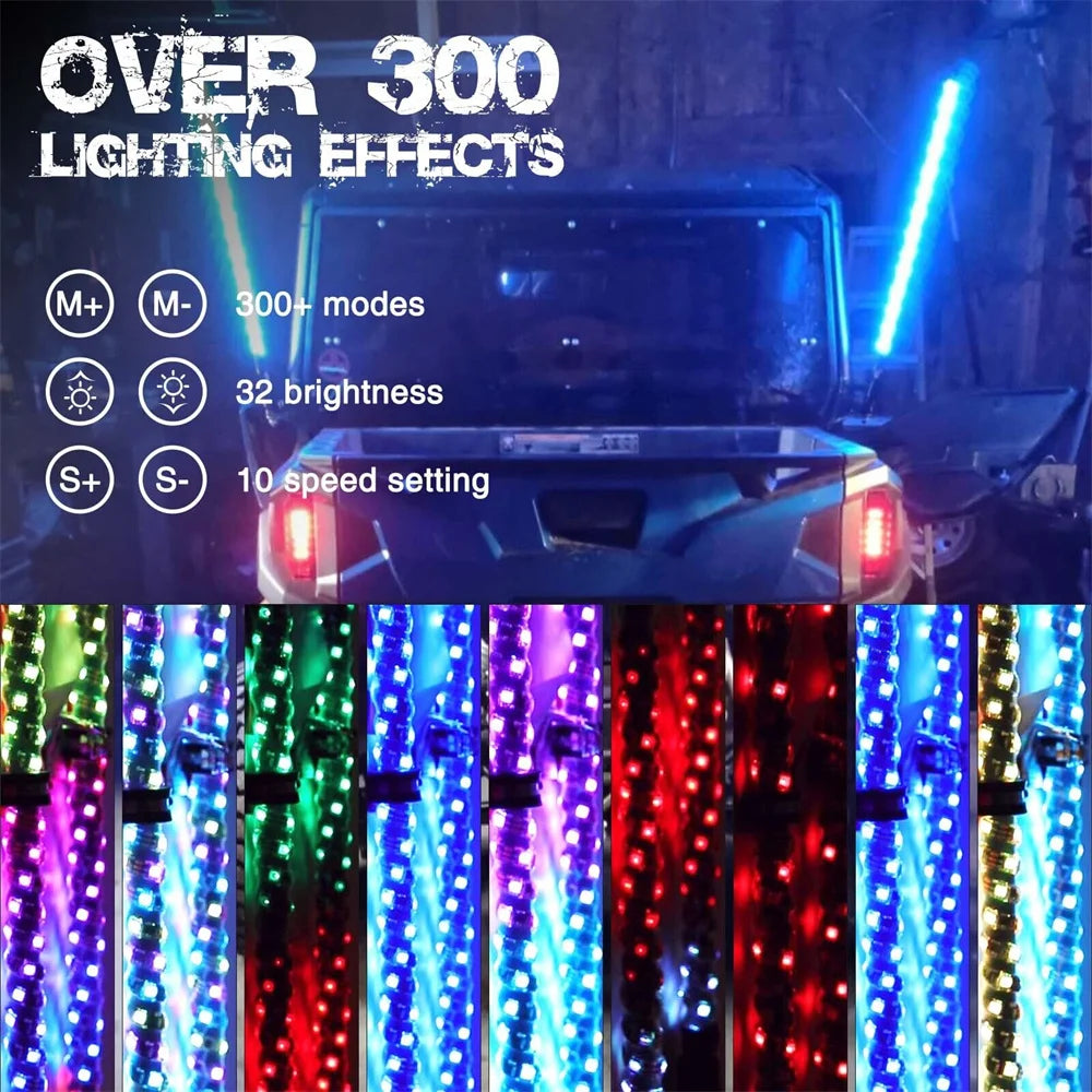 2FT RGB OffRoad Whip Light