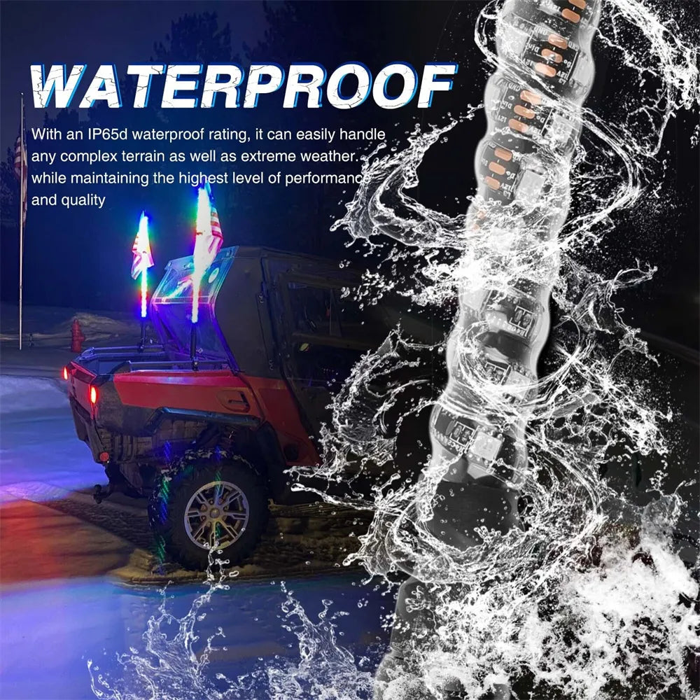 2FT RGB OffRoad Whip Light