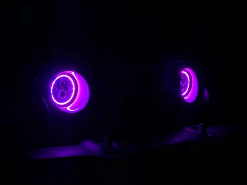 Oracle 7in High Powered LED Headlights - Black Bezel - ColorSHIFT -