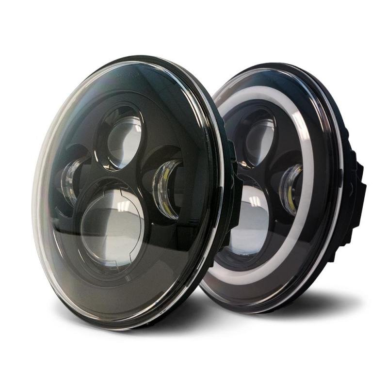 DV8 Offroad 07-18 Jeep Wrangler JK LED Projector Headlights w/ Angel E