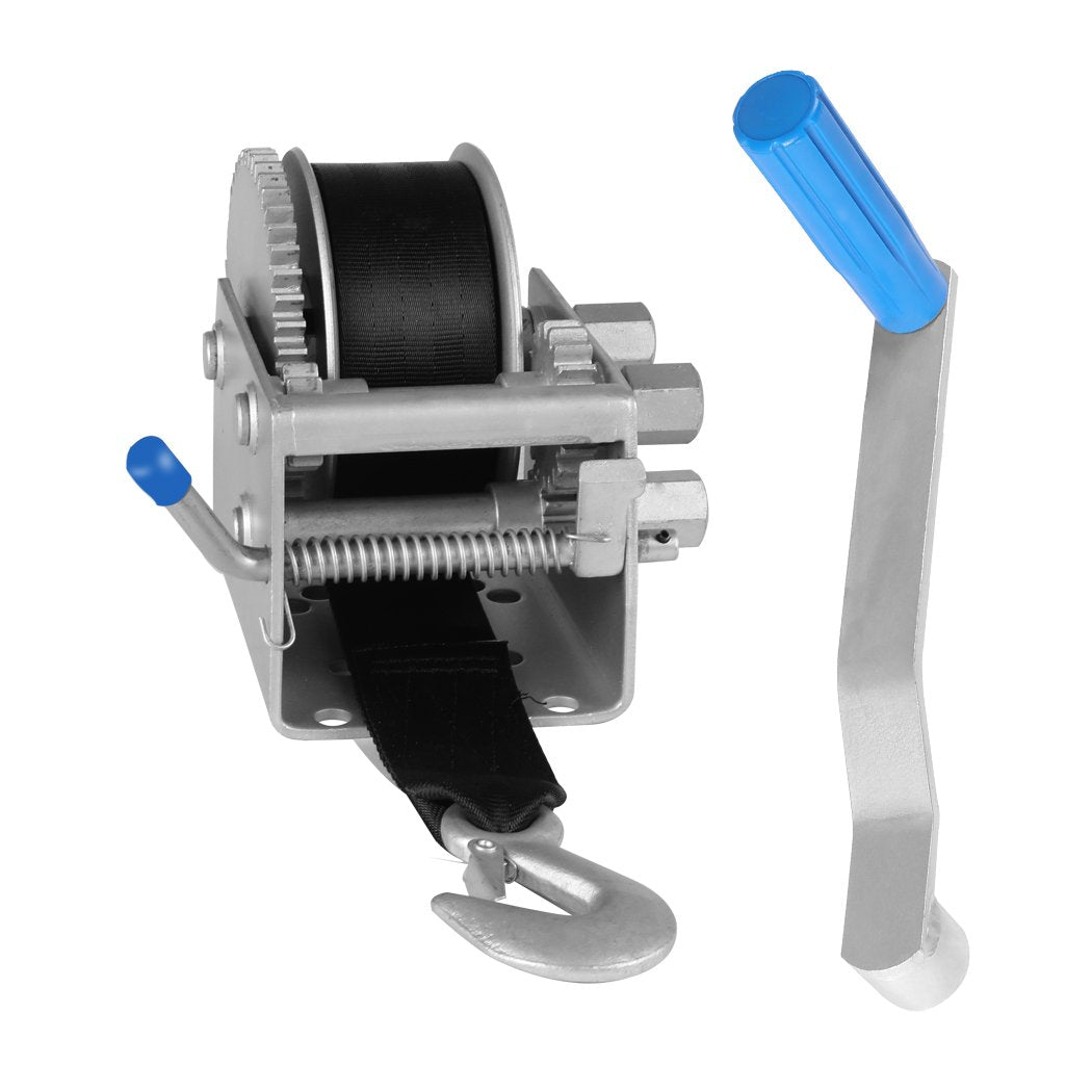 3000kgs Hand Winch - 3 Speed with Webbing Strap.