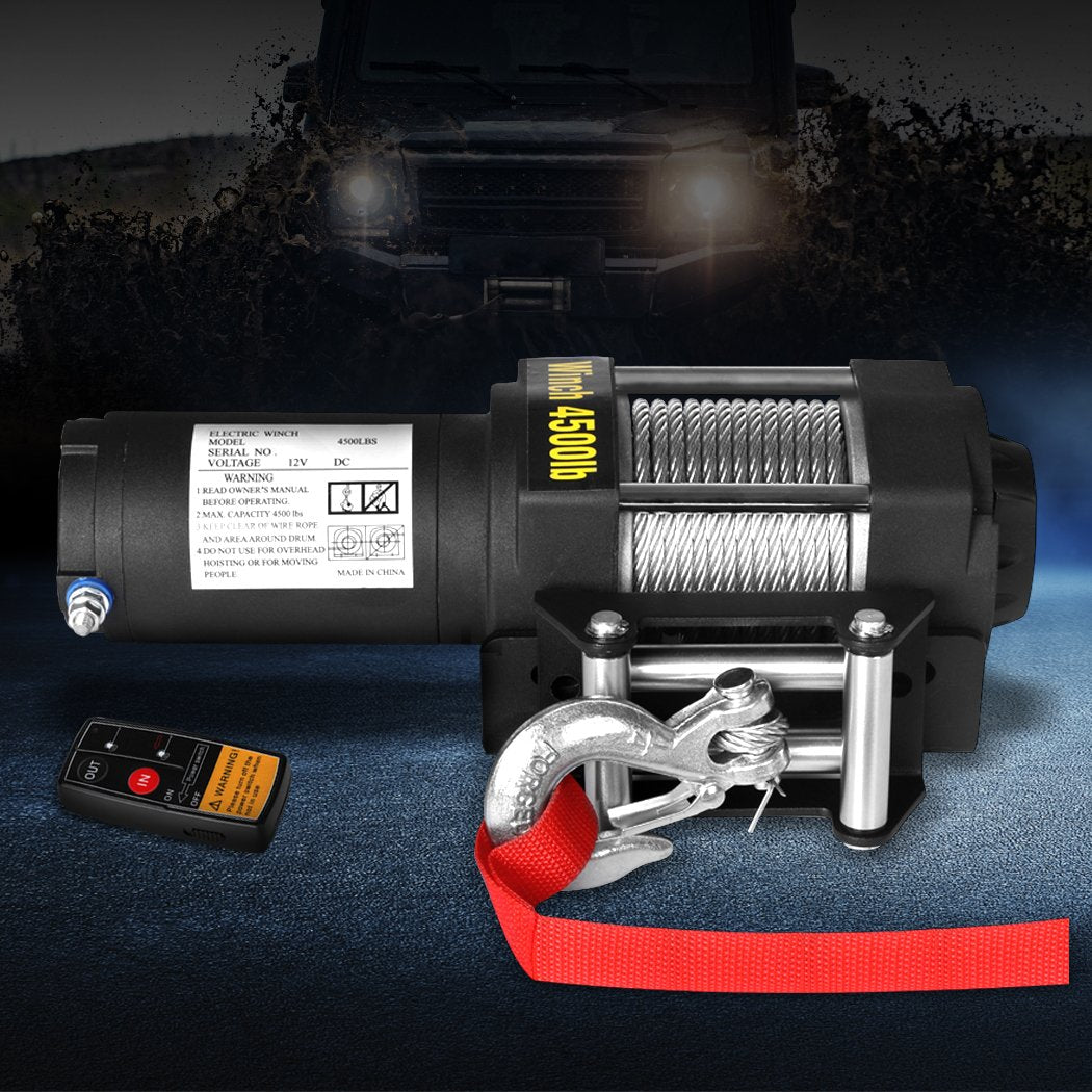 Wireless Electric Winch 4500 LBS / 2041KGS 12V