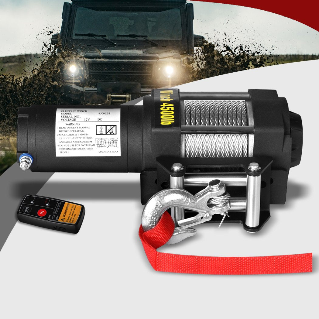 Wireless Electric Winch 4500 LBS / 2041KGS 12V