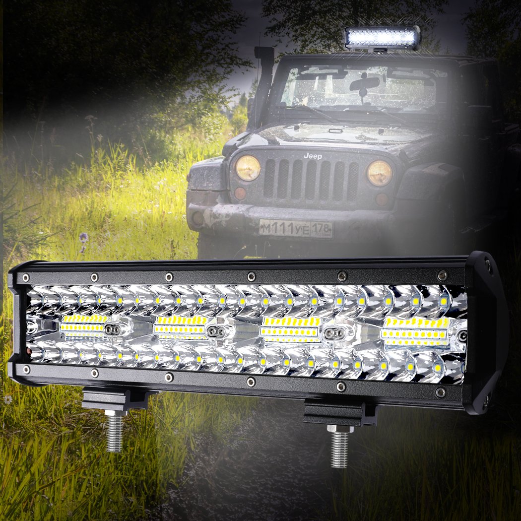 LED Light Bar Work Flood Spot Beam Lamp Offroad Caravan Camping Strip