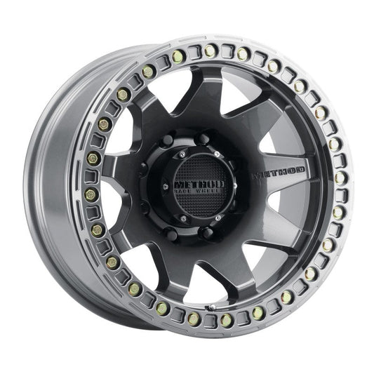 Method MR108 17x9 -44mm Offset 8x6.5 130.81mm CB Gloss Titanium