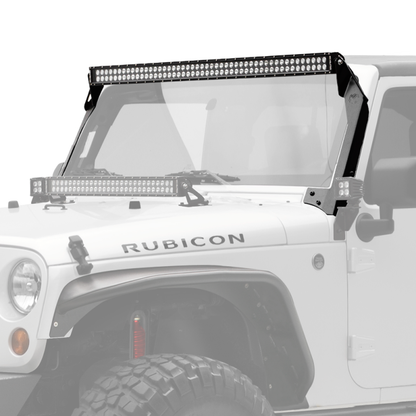 KC HiLiTES 07-18 Jeep JK 50in. C-Series C50 LED Light Bar w/Overhead