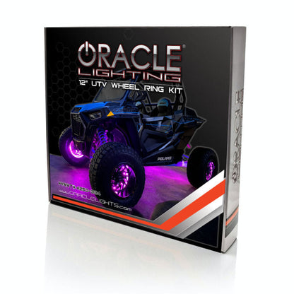 Oracle LED Illuminated Wheel Rings for UTV/ATV & SXS Vehicles -