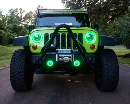 Oracle 7in High Powered LED Headlights - Black Bezel - ColorSHIFT -