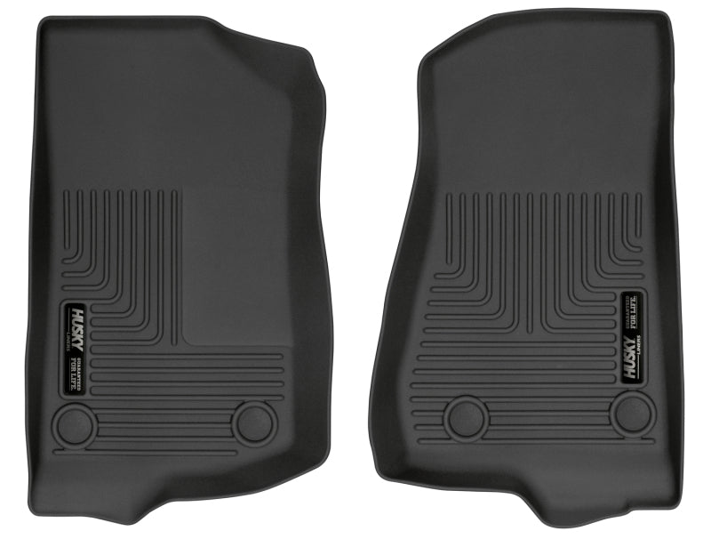 Husky Liners 19-23 Jeep Wrangler JL/JLU WeatherBeater Front Row Black