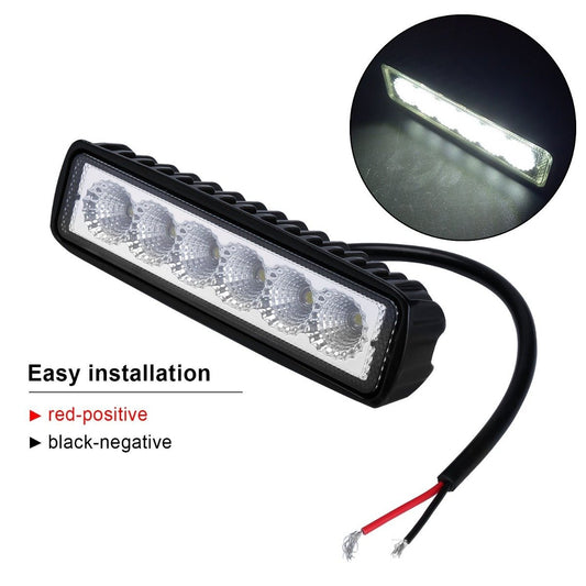 OffRoad Light Bar Flood2 x 6inch 18W LED