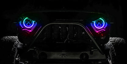 Oracle 7in High Powered LED Headlights - Black Bezel - ColorSHIFT -