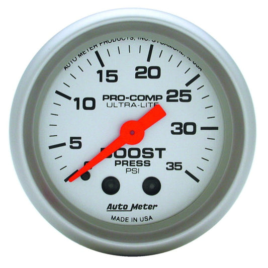 52mm 35 PSI Mechanical  Boost Gauge