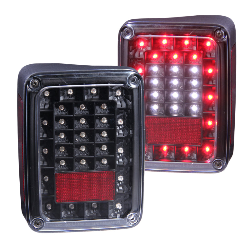 ANZO 2007-2015 Jeep Wrangler LED Taillights Black