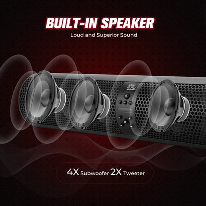 UTV Bluetooth Speakers Remote Control 1.56-2.25"