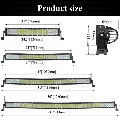 CREK 5D Curved  Off Road Light Kit