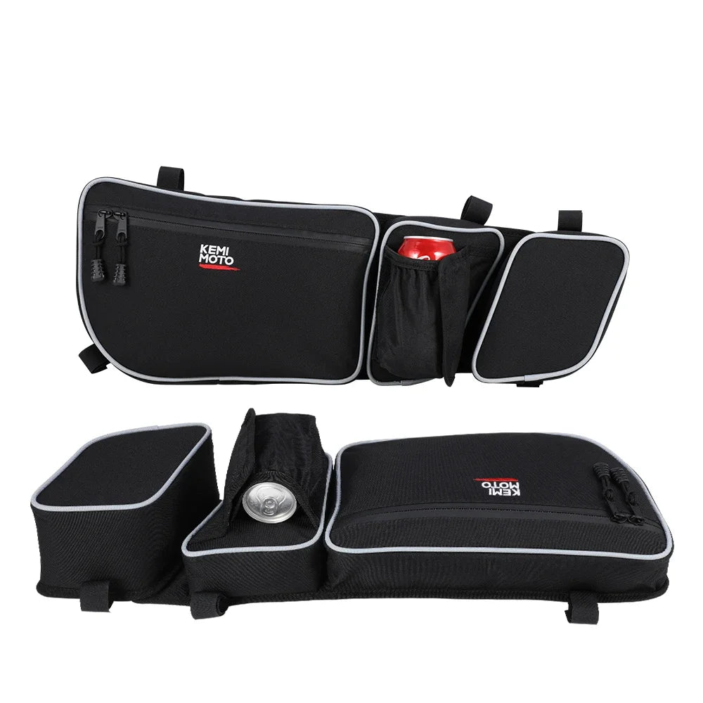 UTV Side Storage Door Bag Knee Pad Overhead