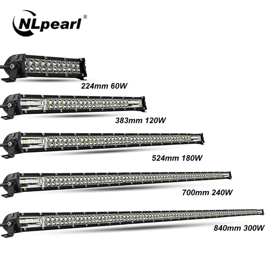 Nlpearl Light Bar Light 60W 120W 180W 240W Super Slim