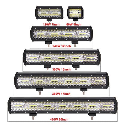 NLpearl LED Bar 12V 24V Offroad Spot Flood Combo