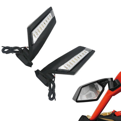 2pcs Mirror with LED Turn Signal Light