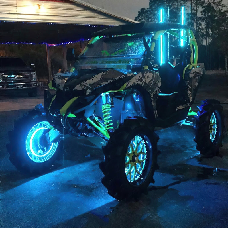 Oracle LED Illuminated Wheel Rings for UTV/ATV & SXS Vehicles -