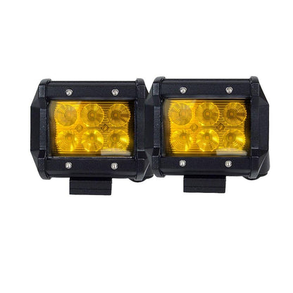 2x 4inch Flood LED Light Bar