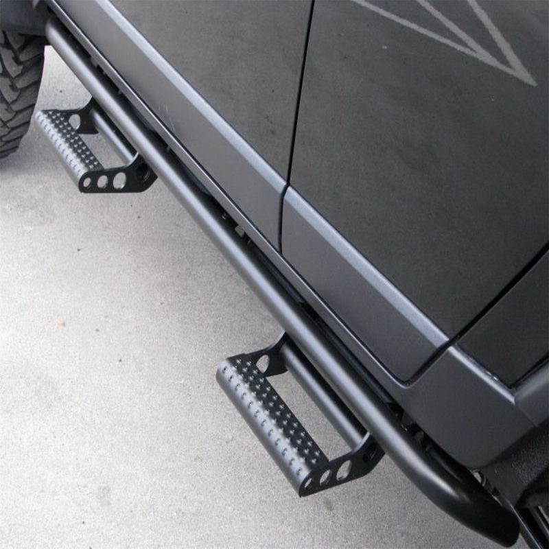 N-Fab RKR Step System 07-17 Jeep Wrangler JK 4 Door All - Tex. Black -